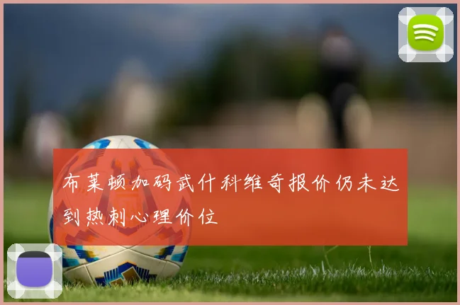 布莱顿加码武什科维奇报价仍未达到热刺心理价位